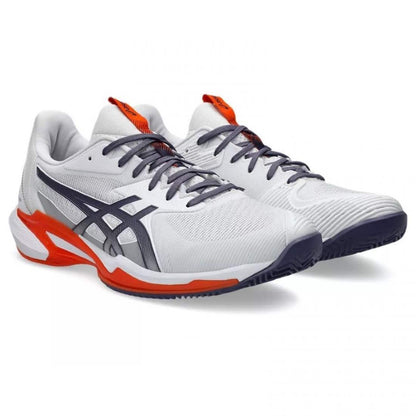 ZAPATILLAS ASICS SOLUCION SPEED FF 3 CLAY BLANCO GRIS NARANJA