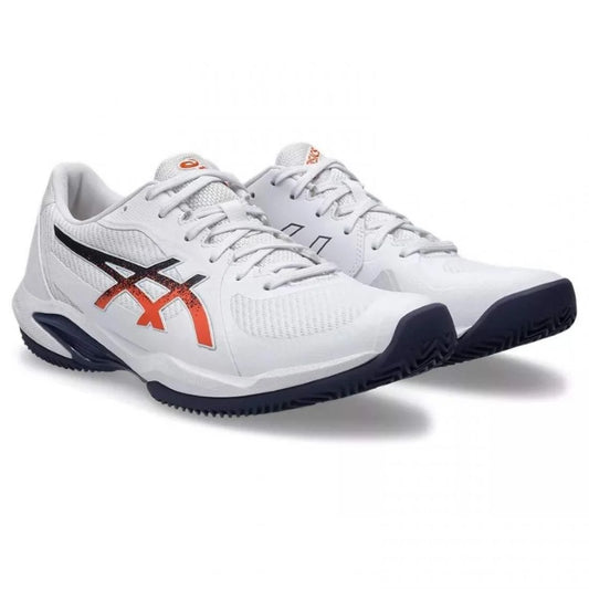 ZAPATILLAS ASICS SOLUTION  SWIFT FF 2 CLAY BLANCO AZUL NARANJA