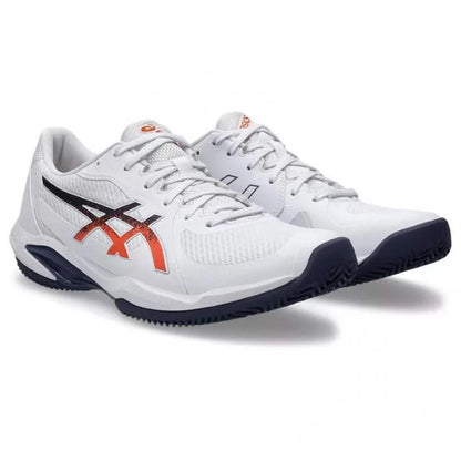 ZAPATILLAS ASICS SOLUCION SWIFT FF 2 CLAY BLANCO AZUL NARANJA