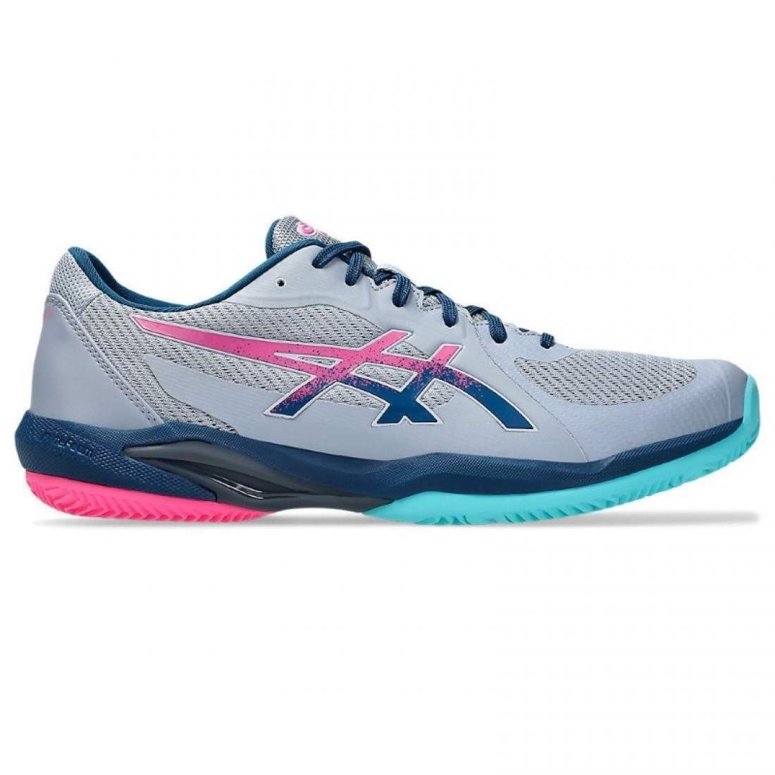 ZAPATILLAS ASICS SOLUCION SWIFT FF 2 PADEL GRIS AZULS MAKO