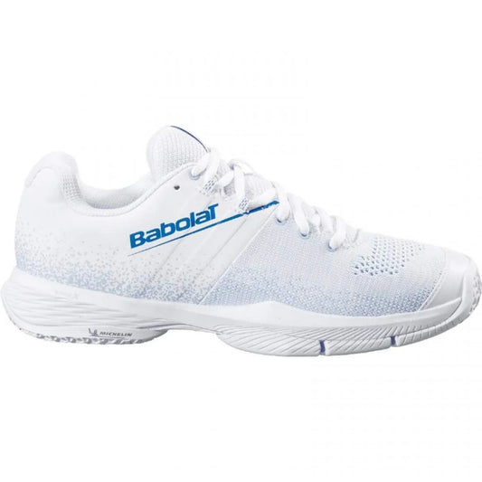 ZAPATILLAS BABOLAT SENSA BLANCO AZUL MUJER