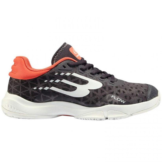 ZAPATILLAS BULLPADEL FLOW 24I GRIS NARANJA MUJER