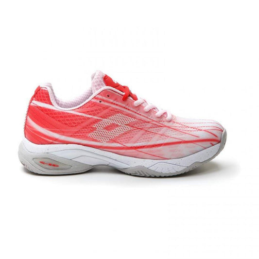 ZAPATILLAS LOTTO MIRAGE 300 ROJO AMAPOLA BLANCO MUJER