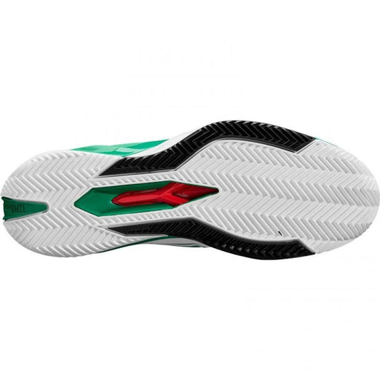 ZAPATILLAS WILSON RUSH PRO 4.5 CLAY BLANCO VERDE NEGRO
