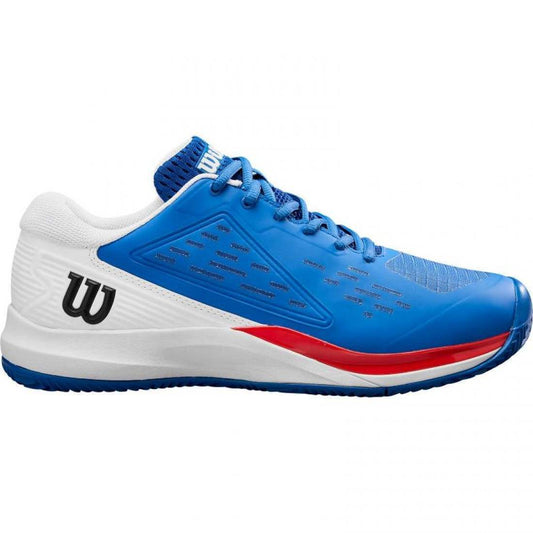 ZAPATILLAS WILSON RUSH PRO ACE CLAY AZUL BLANCO ROJO