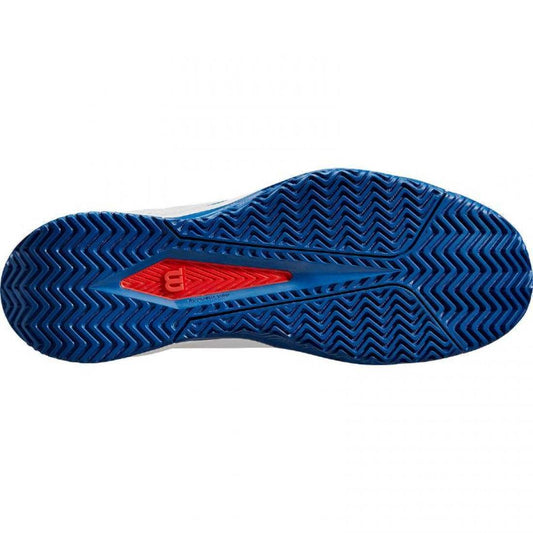 ZAPATILLAS WILSON RUSH PRO LITE BLANCO AZUL ROJO